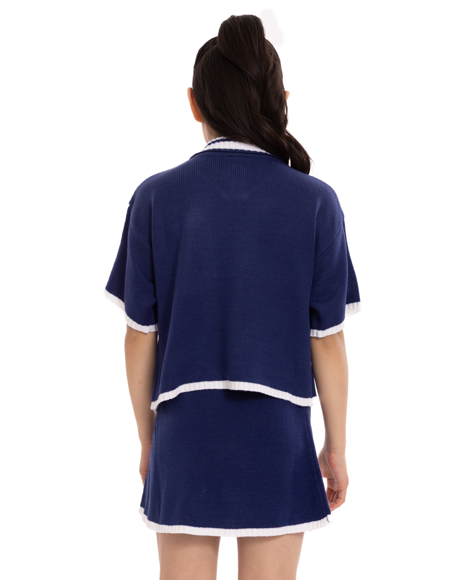 Stitch Girls Game Day Short Sleeve Sweater, Sizes 4-16