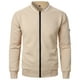 thumbnail image 2 of pstuiky manga larga de hombre, Chaqueta de manga larga con cuello alto y cremallera de color liso para hombre Tops de hombre xl, 2 of 4