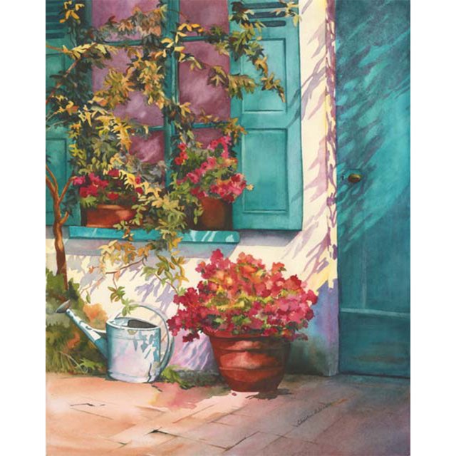 Cuadros Decorativos Kit de pintura al óleo de esquina de patio por números DIY decoración del hogar regalo cuadros de pared JShteea Nuevos Originales