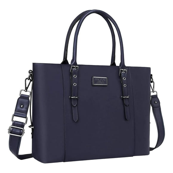 Bolsa MOSISO para portátil, piel sintética, impermeable, 15-16 pulgadas