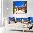 thumbnail image 3 of Designart Rocky Tropical Beach Panorama - Landscape Photography Throw Pillow - 18x18, 3 of 5