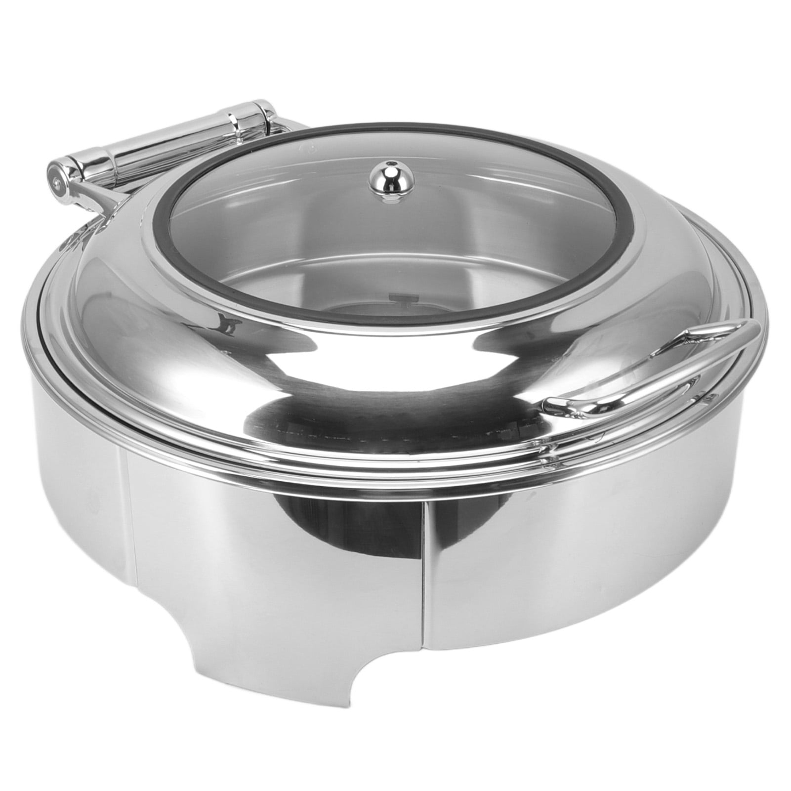 fts food warmer silver round shape