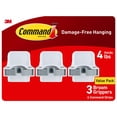 thumbnail image 1 of Soporte para escobas y fregonas Command Grippers, 3 perchas, capacidad de 4 kg, 1 of 9