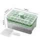 thumbnail image 3 of RKSTN silicone molds Ice Trays, Ice Cubes Tray With Lid And Bin,56 Pcs Square Ice Cubes Molds With Ice,Easy Release & Save Space, Ice Cubes Storage Container Set, 3 of 8