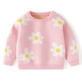 thumbnail image 2 of ATOGUTA Boys Girls Christmas Sweater Long Sleeve Crew Neck Knit Pullover Jumper Top Red, Size 6M-5T, 2 of 3