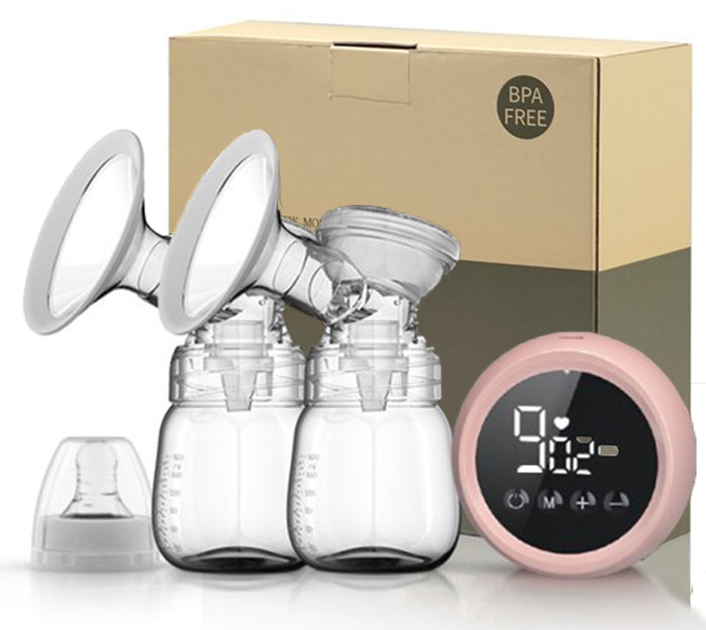 Breast Pump 9 Levels 2 Modes, Hospital Grade Electric Double Breast Pump Pink