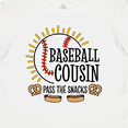 thumbnail image 4 of Inktastic Baseball Cousin Pass the Snacks Boys or Girls Baby T-Shirt, 4 of 5