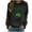 Black, variant on St Patricks Day Shirt Women Heart Shamrock Print Shirts Casual Crewneck Sweatshirt Irish Long Sleeve Tops Saint Patricks Day Shirt
