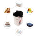 thumbnail image 4 of Laundry Basket Laundry Hampers Storage Basket Store Clothes Lightweight and Foldable Cute Dwarf Love, 4 of 7
