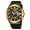 Golden Black, variant on Men's Waterproof Sports Watch with Dual Display Multifunction Chronograph Week Date Analog Digital for Outdoor