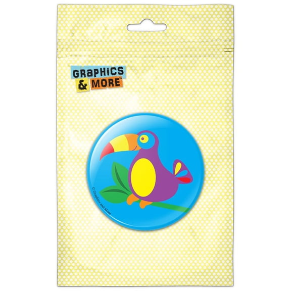 Toucan Tropical Bird Jungle Pinback Button Pin Badge