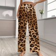 thumbnail image 2 of Animal Print Pajama Pants Breathable with Pockets Pajamas For Lady Vintage Sleeping Pants Bedroom Homewear, 2 of 6