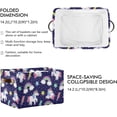 thumbnail image 2 of GZHJMY Cute Unicorn Doodle Shelf Storage Baskets, Foldable Fabric Storage Bins with Leather Handles for Organizing Closet Clothes, Toys, Towels, Bedroom, Bathroom, Nursery, Office (2 Pack), 2 of 7