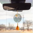 thumbnail image 3 of Karma, Essential Oil Air Freshener for Cars Set of 2, Home & Office - Colorful Decorative Hanging Air Freshener with Tassel, Follow Your Rainbow Mango Scented, 3 of 5