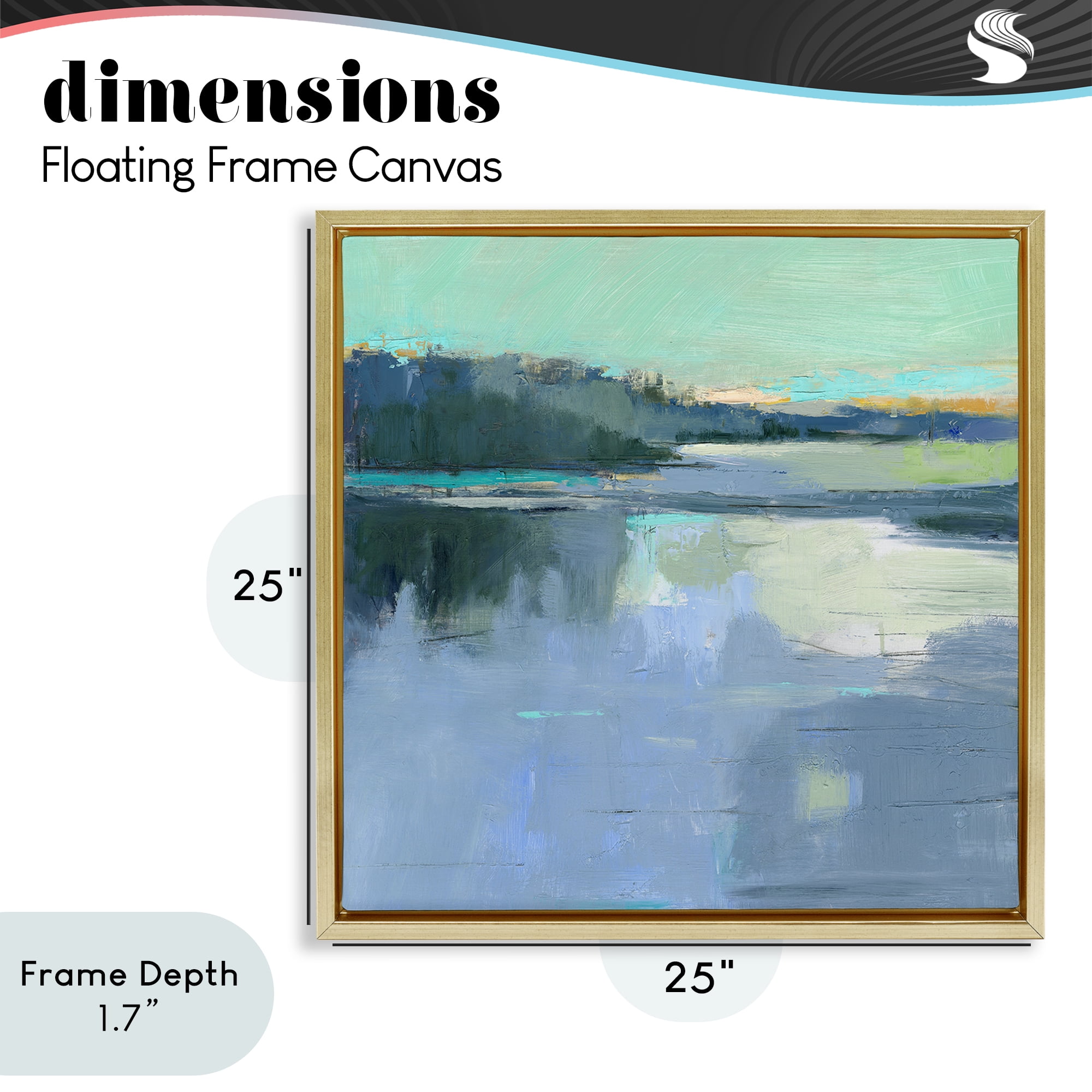 Stupell Industries Brave Boat Harbor Gold Framed Floater Canvas Wall Art, design by Kathleen Robbins