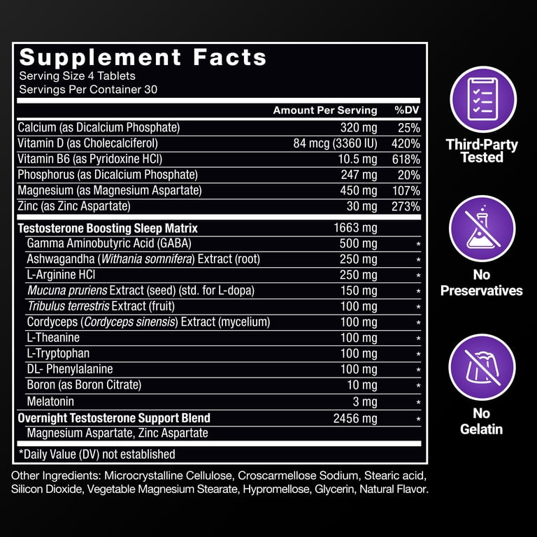 Force Factor Test X180 PM, Men's Testosterone Booster, Build