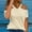 Beige, variant on Womens Tops Casual Sevevn Women's Summer Fashion Solid Color V-Neck Off Shoulder Casual Short Sleeved Top