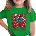 thumbnail image 2 of Avrnliq Girls Patriotic Cherry American Flag T-Shirt, 4th of July Kids Graphic Tee, USA Stars Stripes Summer Casual Short Sleeve Shirt, Independence Day Gift,Size 11-12T, 2 of 6