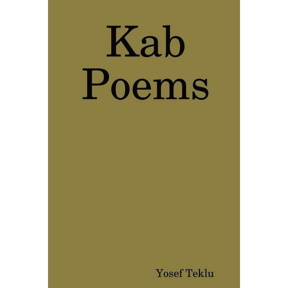 Kab Poems, (Paperback)