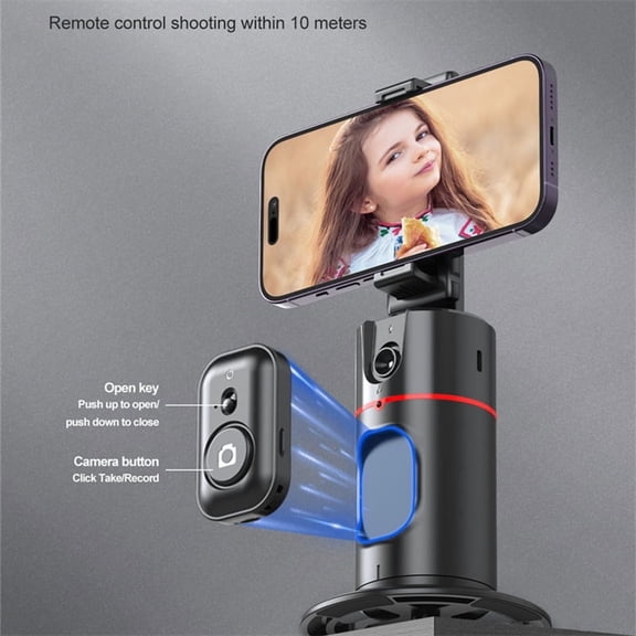 DODOUP P02 desktop gimbal AI automatic face tracking and recognition shooting, suitable for indoor and outdoor shooting, desktop phone holder wireless connection shooting