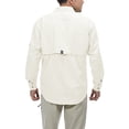 thumbnail image 3 of Little Donkey Andy Men’s UPF 50+ Long Sleeve UV Protection Fishing Shirt, Breathable and Quick Dry White XXL, 3 of 7