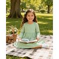thumbnail image 4 of Lanbubble Toddler Girls Long Sleeve Dresses 2 Pack A-Line Casual Play Dresses 5-6Y, 4 of 8