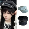thumbnail image 2 of RUISINERY Lovely Styles Crosses Berets Hat Versatiles Fashion Berets Lovely Cool Berets for Women Retros Fashion Accessory, 2 of 8