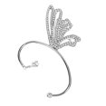 thumbnail image 4 of Butterflies Ear Cuff Rhinestone Ear Clip No Piercing Earrings Women Ear Jewelry (for Left Ear), 4 of 8