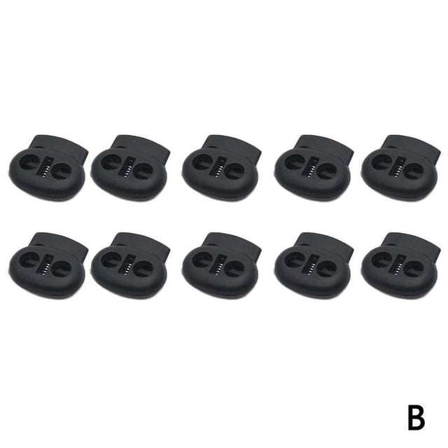 AMERTEER 10x Shoe Lace Shoelace Buckle Rope Clamp Cord Lock Top Clips Stopper Sports G8A2