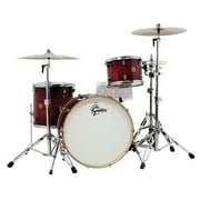 Gretsch Import 775202 3 Piece Catalina Club Rock Drum Shell Pack, Gloss Crimson Burst