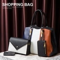 thumbnail image 2 of Bolsos de mano de moda Sonducket 4 unids/set para mujer con gran capacidad negro, 2 of 6