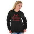 thumbnail image 3 of Heartbeat of a Hunter Cute Unisex Plus Fleece Graphic Sweatshirt Brisco Brands 2X, 3 of 5