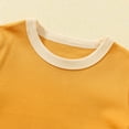 thumbnail image 4 of vdgthytj Toddler Kids Summer T-Shirts Girls Boys Color Block Crewneck Short Sleeve Casual Basic Tees Tops 2-6 Years, 4 of 7