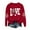 Red_3, variant on Godom Oversized Sweatshirt for Women Rugby Graphic Pullover Long Sleeve Drop Shoulder Fleece Sweatshirt