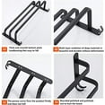 thumbnail image 6 of 3 Tier Towel Bar Wall Mounted Bath Towel Rack Towel Storage Shelf for Bathroom 24 inch / 60  Towel Holder Towel Rail Towel Hanger, 6 of 9