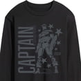 thumbnail image 3 of Marvel Captain America - Monochrome - Men's Long Sleeve Graphic Tee, 3 of 5