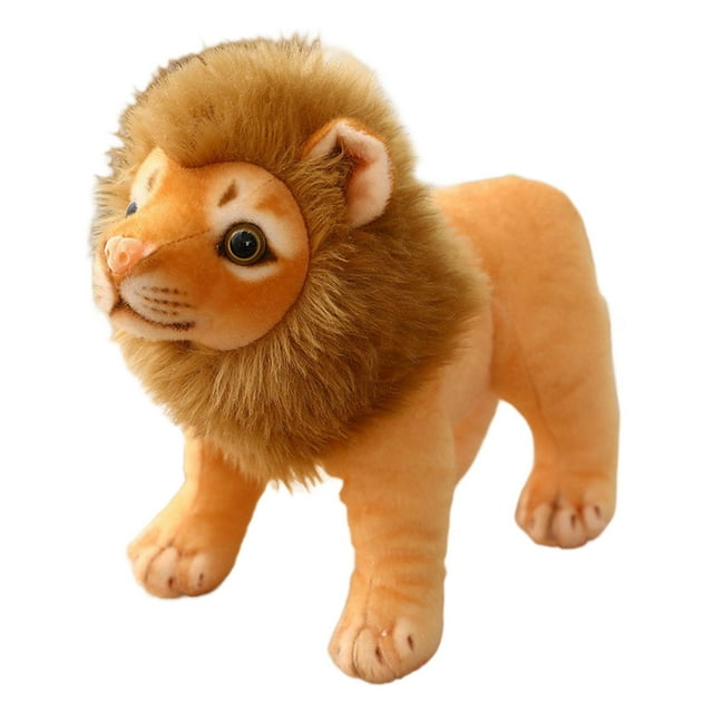 Muñeco de león de peluche, juguete de león, cómodo, para fiestas, creativo, adorable, decoración del hogar, dibujos animados 26cm