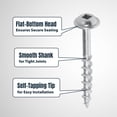 thumbnail image 3 of Tornillos para Pocket Hole POWERTEC Pack 150 Cabeza Maxi-Loc #2 Conducción Cuadrada, 3 of 8