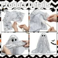 thumbnail image 5 of BNNG Halloween Decorations Indoor, Ghost Decor with White Sequin Fabric, Halloween Party Decorations,Spooky Ghost Light for Home Table Room Kitchen Office, 5 of 7