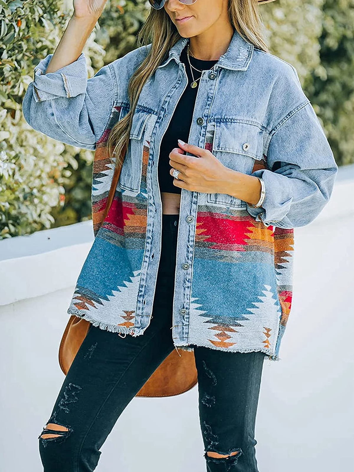 aztec print jacket walmart