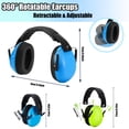 thumbnail image 2 of Abaima 2 Pack Kids Noise Cancelling Ear Muffs, Autism Sensory Headphones,Steel-Reinforced Adjustable Ear Protection (3-14 Years) for Concerts Travel and Loud Events,Blue/Green, 2 of 8