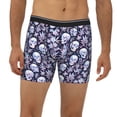 thumbnail image 2 of Men'S Boxer Briefs, Skull Flower Crystal Soft And Breathable Mens Underwear Boxer Briefs With Widen Waist, 2 of 2