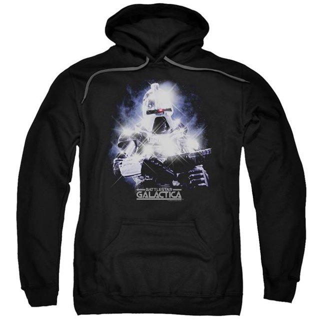 BSG & 35e Anniversaire Cylon Chandail à Capuche Adulte, Noir - 4X