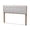 Gray, variant on Baxton Studio Palina Mid-Century Wood Tufted Queen Headboard in Light Gray