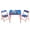 Blue/Red, variant on Bluey Kids' 3-Piece Table and Chairs Set, Blue
