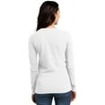 thumbnail image 2 of District Women's Juniors Long Sleece Concert V-Neck Tee, 2 of 4