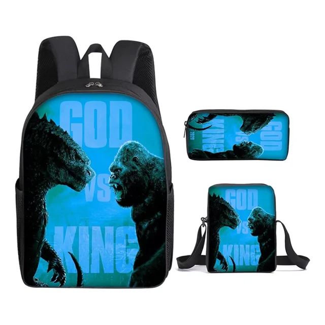 King Kong Backpack Three-Piece Set