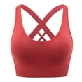 thumbnail image 4 of COMVALUE Women's Seamless Sports Style Bra Crop Top Vest Stretch Shapewear (Red, XL), 4 of 7