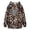 Coffee385 (CUSTG), variant on CUSTG Women's Leopard Hoodie With Pet Pouch, Flannel Fuzzy Pullover Hooded Sweatshirt For Small Dogs And Cats