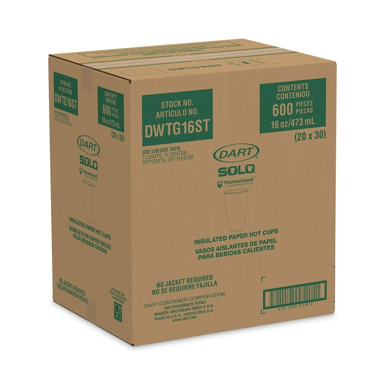 Thermoguard Insulated Paper Hot Cups, 16 Oz, Steam Print, 600/carton Thermoguard Insulated Paper Hot Cups, 16 Oz, Steam Print, 600/carton